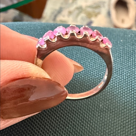 Sterling Silver semi-precious gemstone Bracelet and Ring Set - Picture 8 of 12